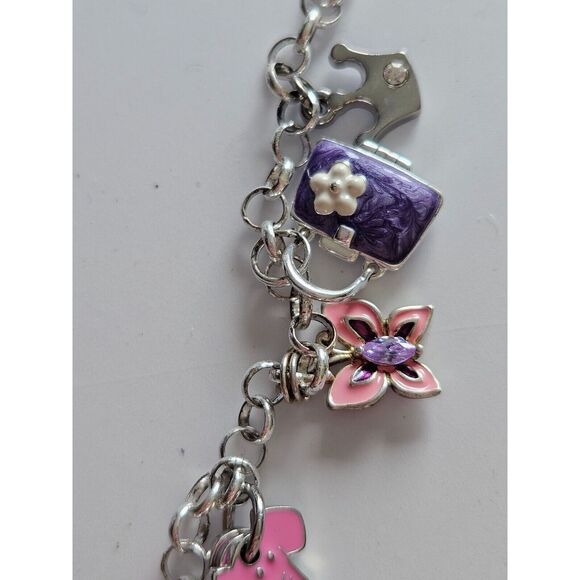 **Final Sale** Sterling silver colorful charm bracelet - Picture 14 of 16